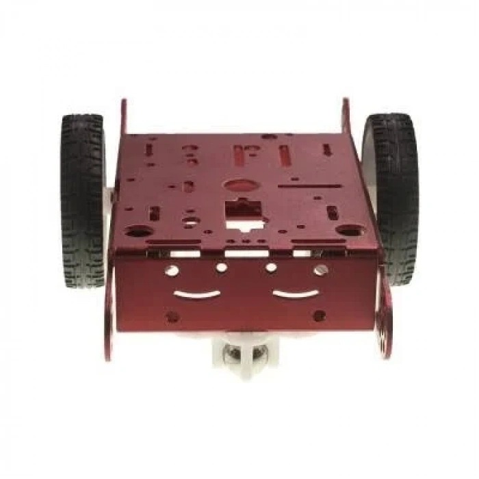 2wd mBot Alüminyum Araç Kiti - Kırmızı (Motor ve Tekerlek Dahil)