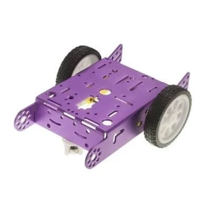 2wd mBot Alüminyum Araç Kiti - Mor ( Motor ve Tekerlek Dahil)