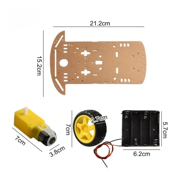 2WD Robot Araba Kiti
