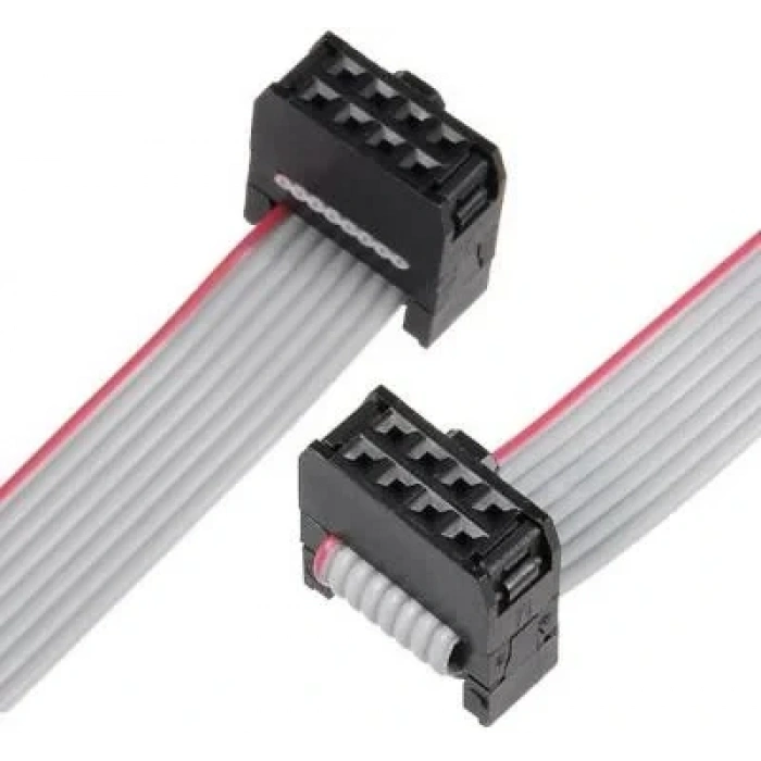 2x4 8 Pin Dişi-Dişi Flat Kablo - 50cm