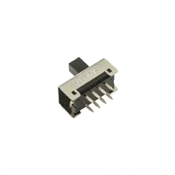 3 Konumlu 8-Pin Sürgülü Switch - Siyah