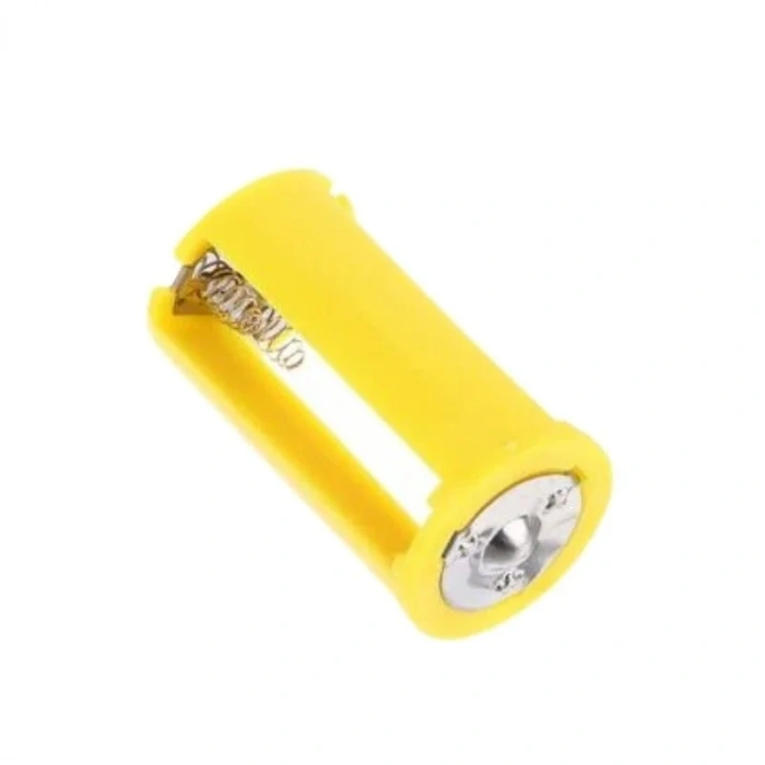 3lü AA Pil Yuvası - 1.5V Paralel D-Tip Pil Dönüştürücü Sarı