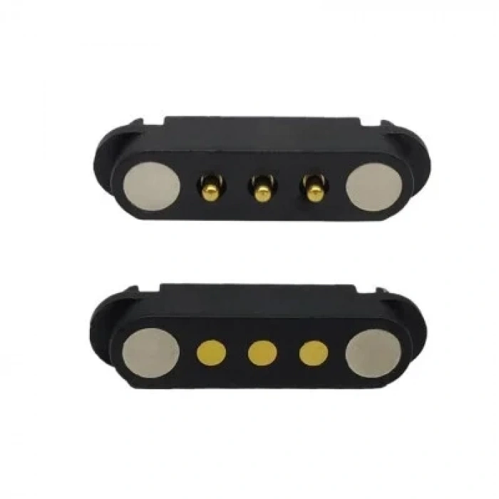 3-Pin 2.54mm Pogo Pin Manyetik Konnektör Takımı