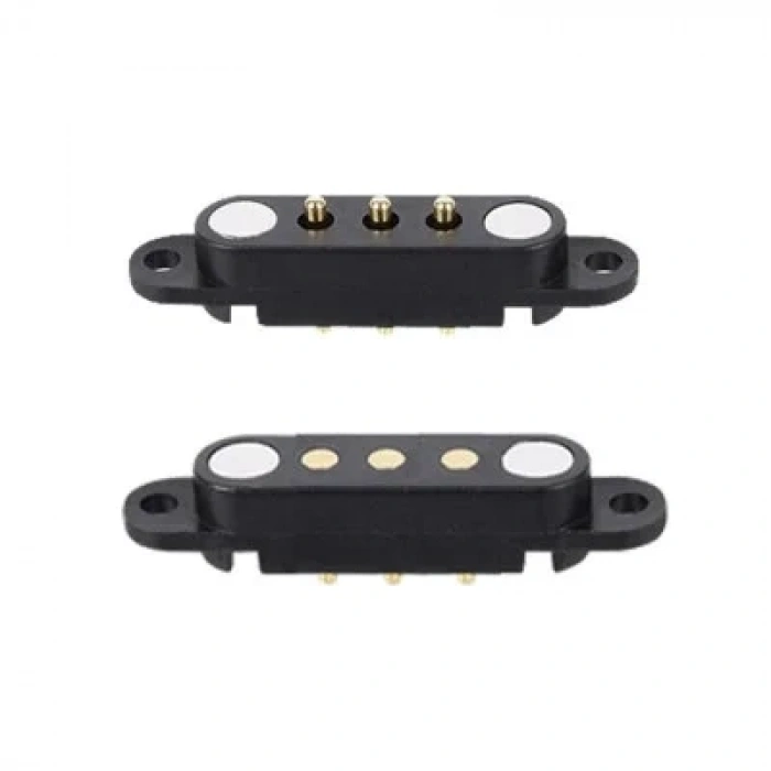3-Pin 2.54mm Pogo Pin Manyetik Konnektör Takımı - Kulaklı