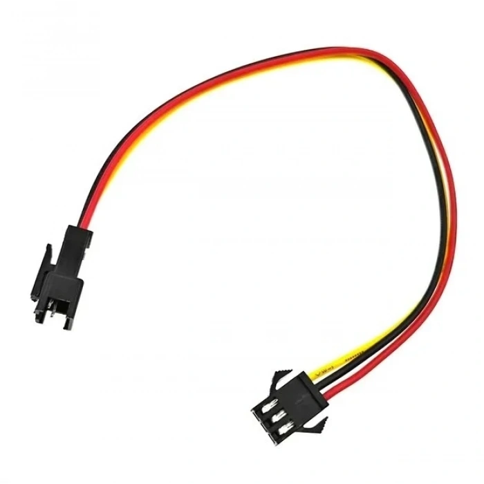 3-Pin SM 2.54mm Dişi - Erkek Uzatma Kablosu - 20cm