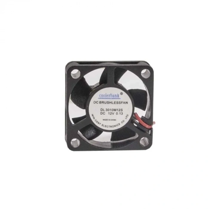 30x30x10mm 12V 0.13A Fan 2 Kablolu