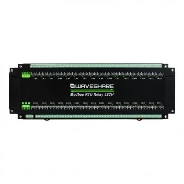 32 Kanallı Modbus RTU Ethernet Röle Modülü - RS485 Arayüzü