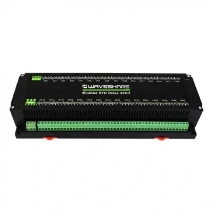 32 Kanallı Modbus RTU Ethernet Röle Modülü - RS485 Arayüzü