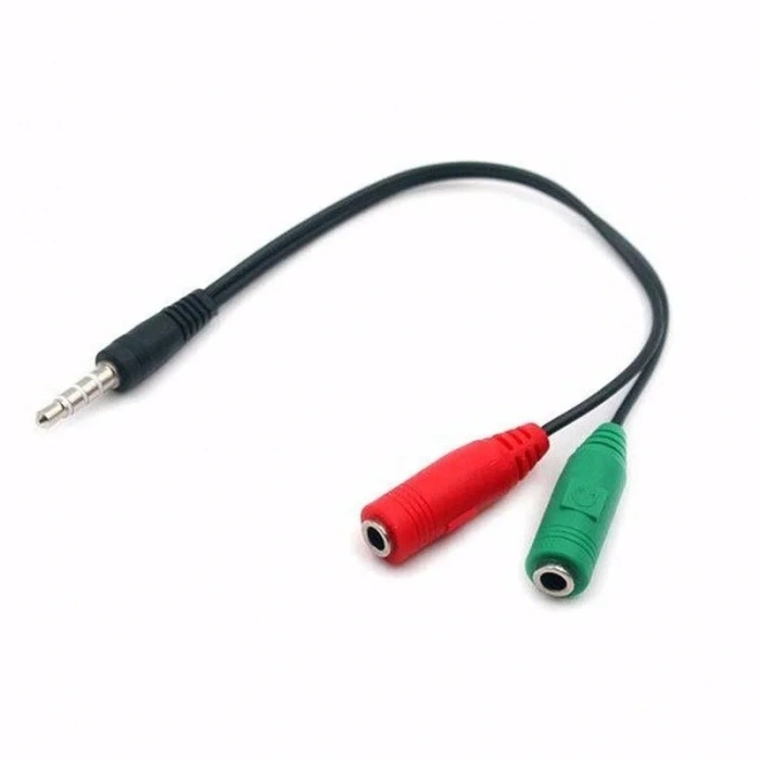 3.5mm Aux Kulaklık-Mikrofon Ayırıcı Kablo