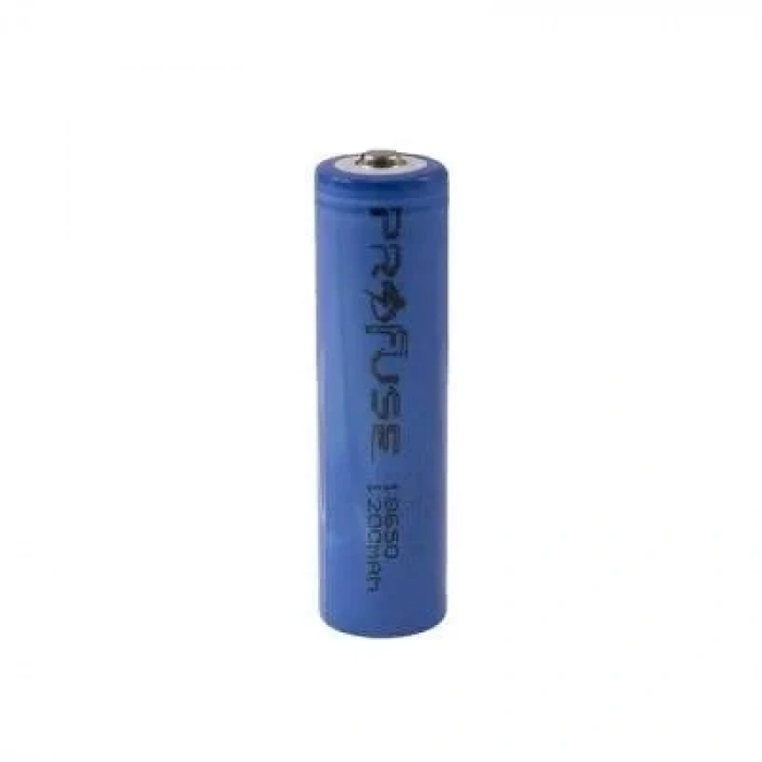 3.7V 1200mAh 18650 Li-ion Şarjlı Pil - Başlı