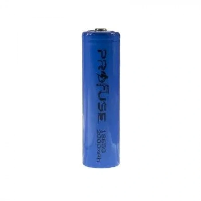 3.7V 2000mAh 18650 Li-ion Şarjlı Pil - Başlı