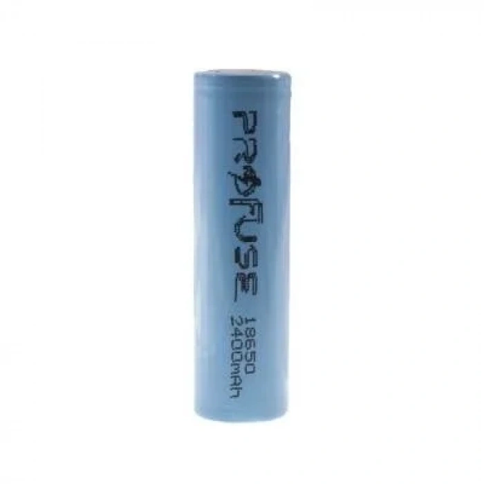 3.7V 2400mAh 18650 Li-ion Şarjlı Pil - Başsız