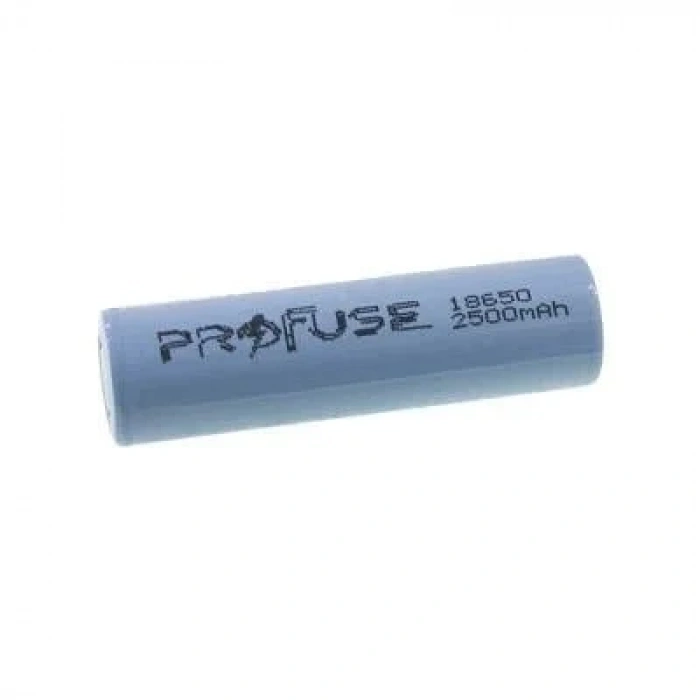 3.7V 2500mAh 18650 Li-ion Şarjlı Pil - Başsız