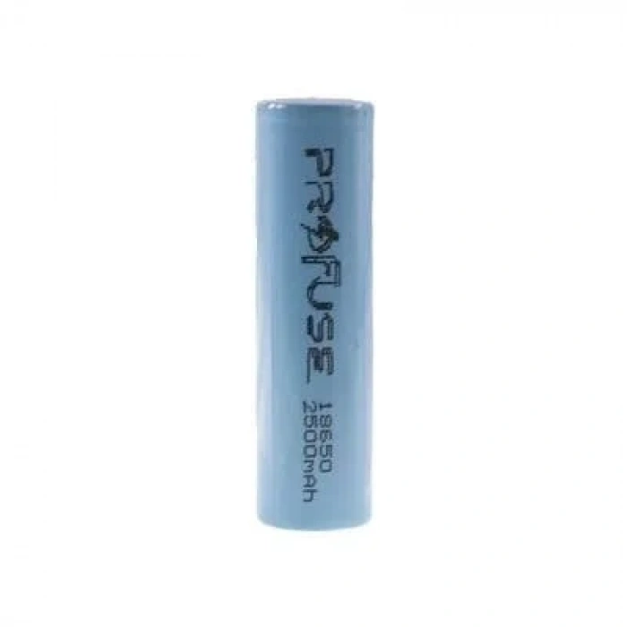 3.7V 2500mAh 18650 Li-ion Şarjlı Pil - Başsız