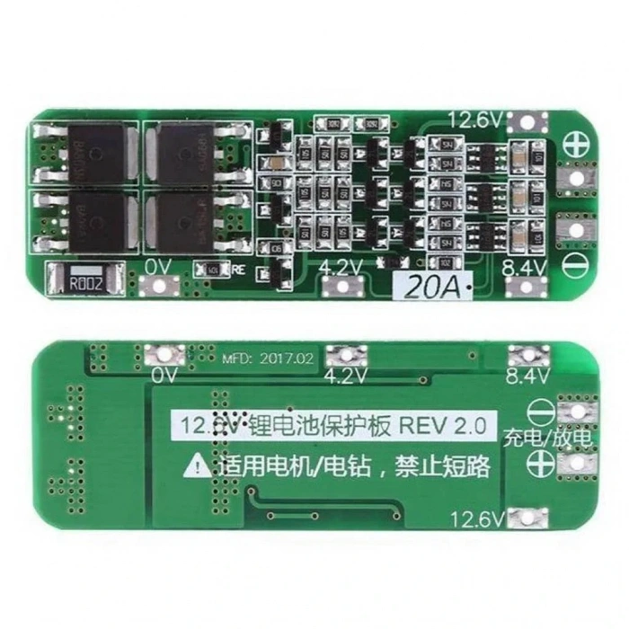 3S 20A BMS LiPo Pil Balans Devresi Modülü