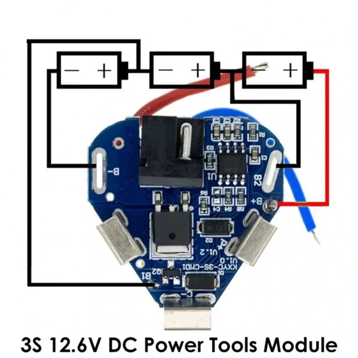 3S 6A BMS 12.6V 18650 Li-Ion Pil Şarj Koruma Modül