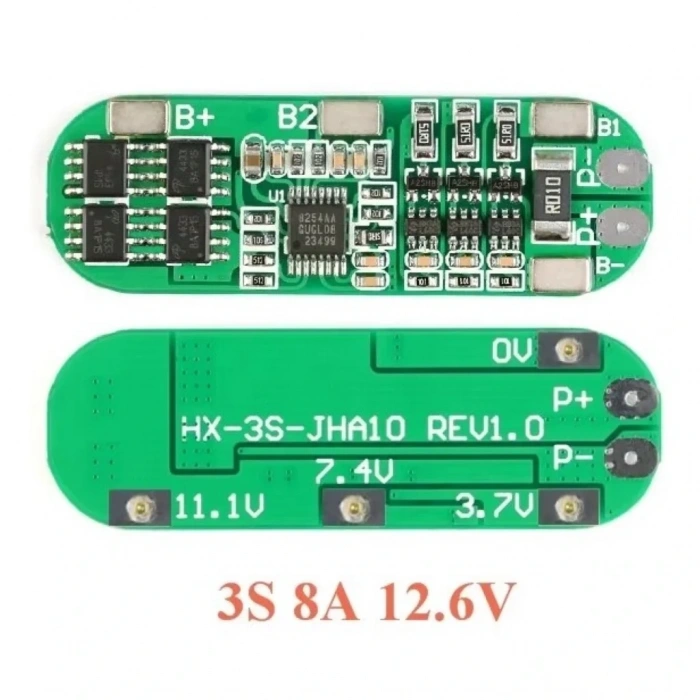 3S 8A BMS 12.6V 18650 Lityum Pil Şarj Koruma Devresi