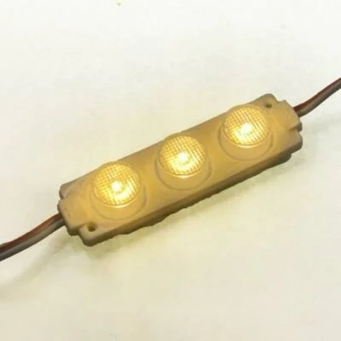 3W Mercekli Modül 3lü Led - Gün Işığı 12V
