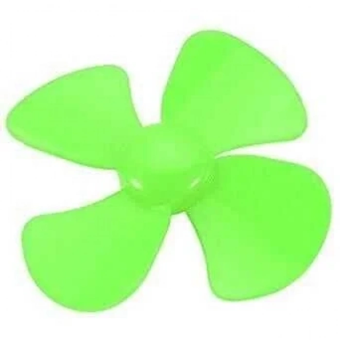 4 Kanatlı Plastik Pervane Ø56mm - Yeşil
