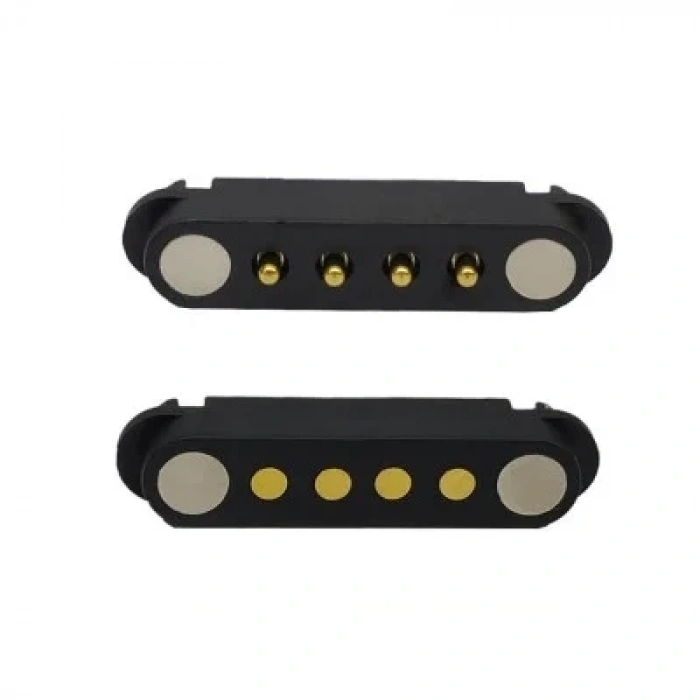 4-Pin 2.54mm Pogo Pin Manyetik Konnektör Takımı