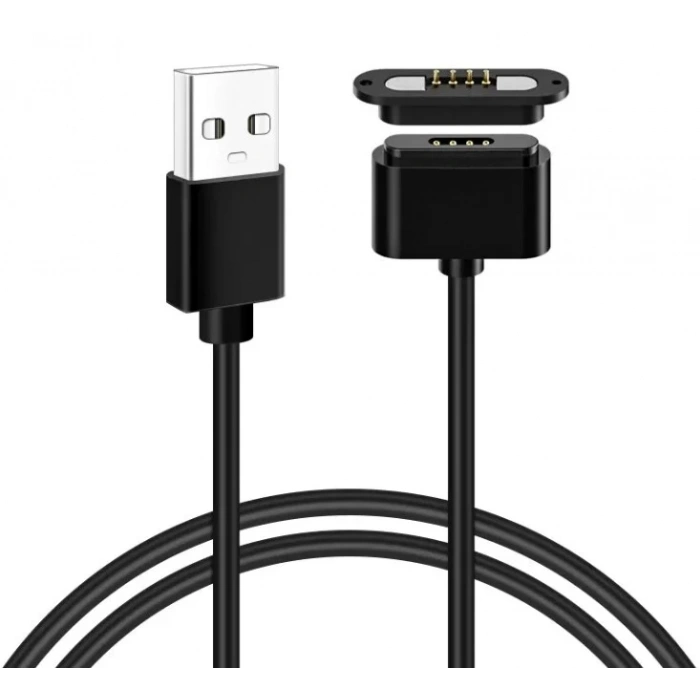 4-Pin 2mm Kablolu Pogo Pin Manyetik Konnektör Takımı - USB Soketli