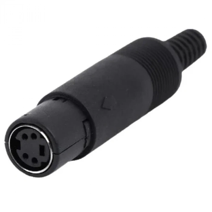 4 Pin Dişi Mini DIN Konnektör