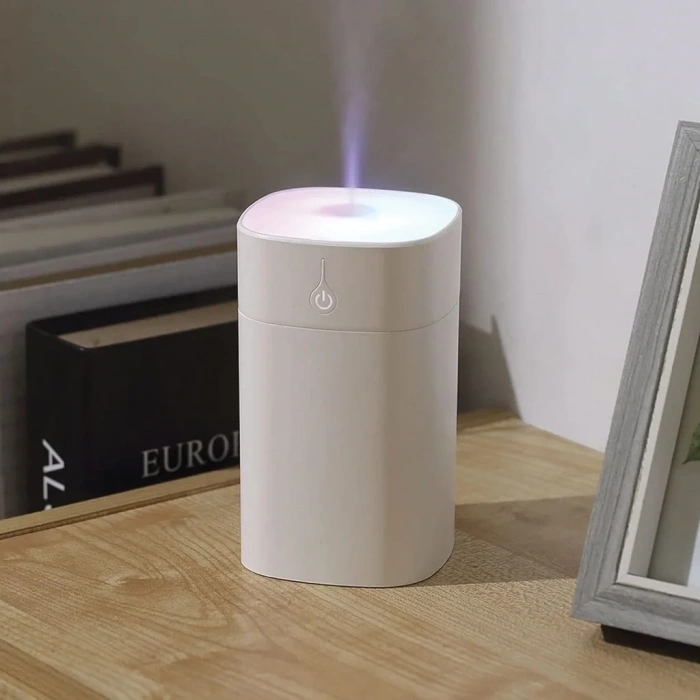400ml Ultrasonik Hava Nemlendirici Buhar Yapıcı Difüzör Humidifier Gri