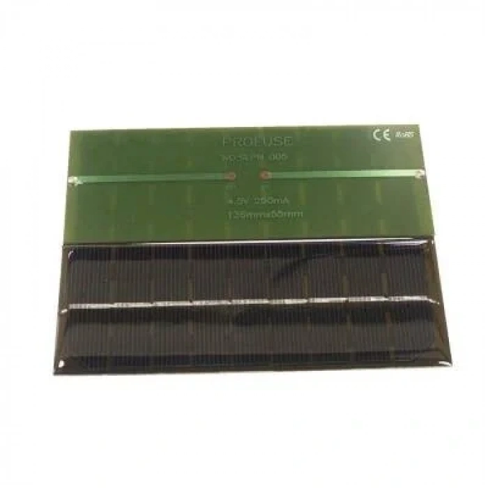 4.5V 250mA Solar Panel - Güneş Pili 136x55mm