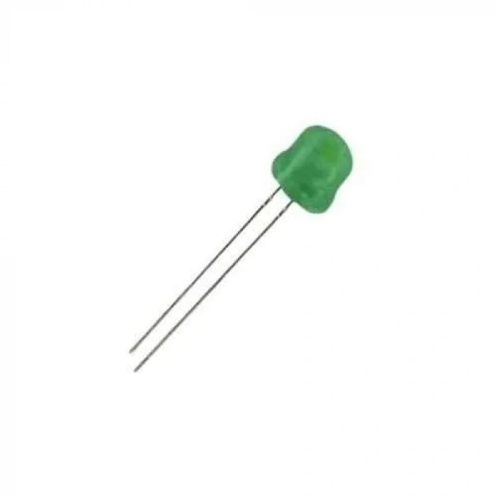 4.8mm Yeşil Mantar Led Paketi - 10 Adet