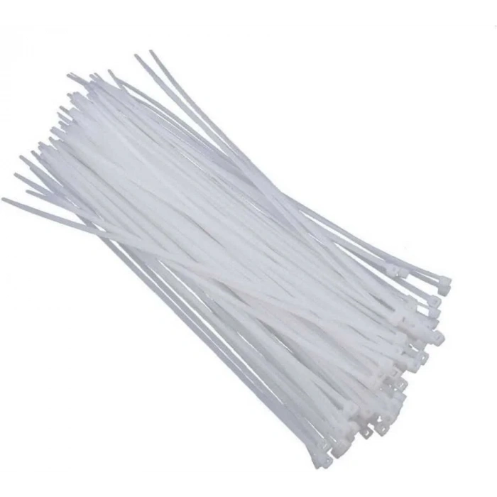 4.8mmx300mm Kablo Bağı Beyaz - 100 Adet