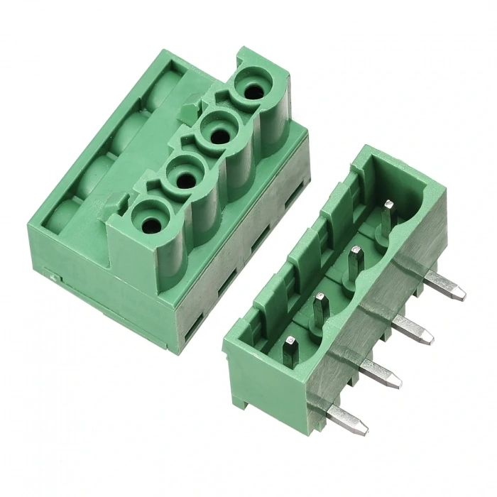 4 Pin 7.62mm Geçmeli 90C Takım Klemens