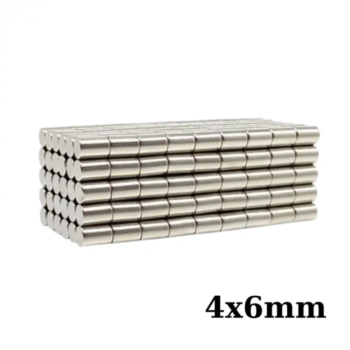 4x6mm Neodyum Güçlü Mıknatıs - Neodim Magnet