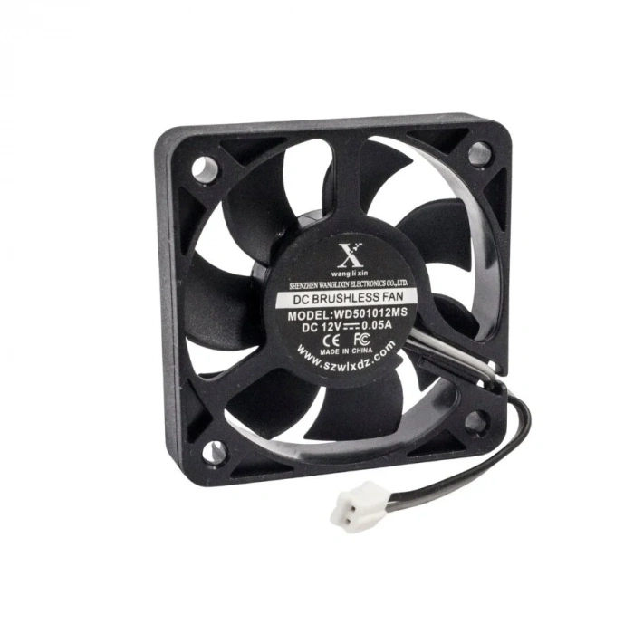 50x50x10mm 12V 0,05A Fan 2 Kablolu