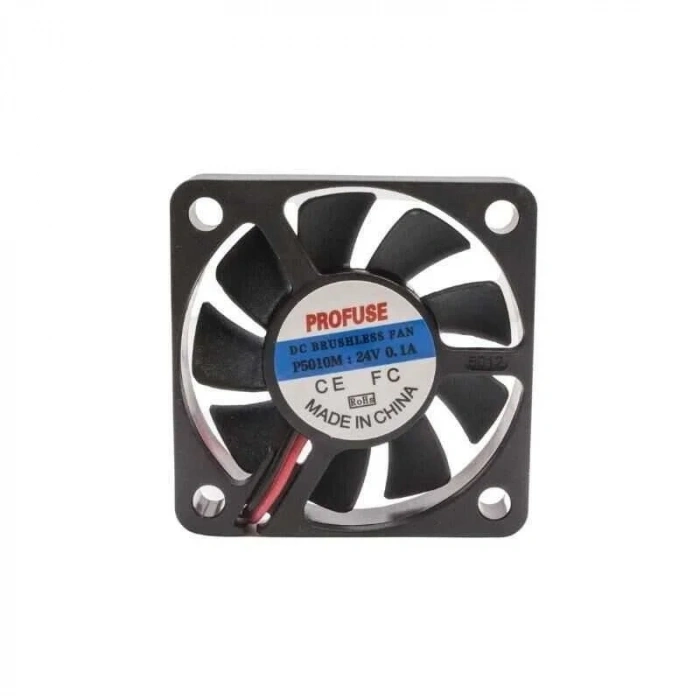 50x50x10mm 24V 0.10A Fan 2 Kablolu