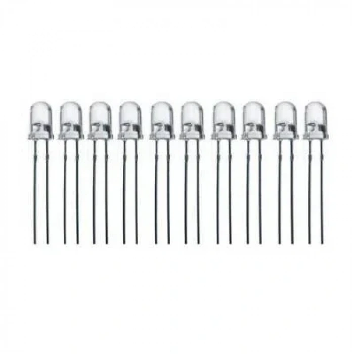 5mm Beyaz Led Paketi - 10 Adet