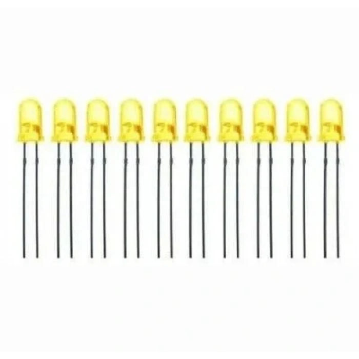 5mm Sarı Led Paketi - 10 Adet