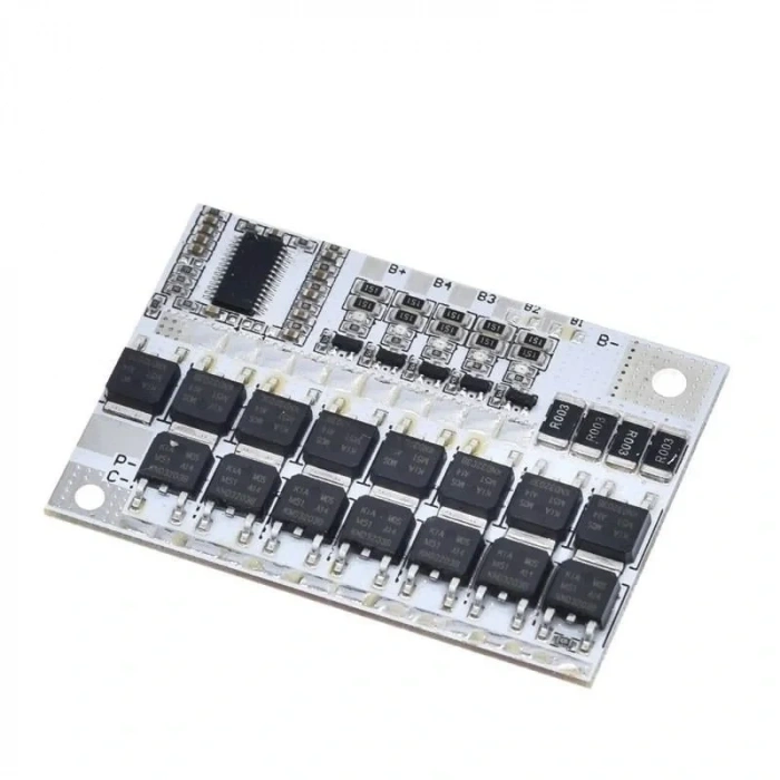 5S 100A LiFePO4 Balanslı BMS Beyaz PCB