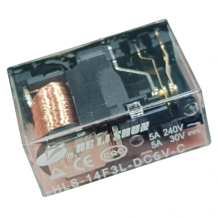 5V 5A Çift Kontak Röle - HLS-14F3L-DC5V-C