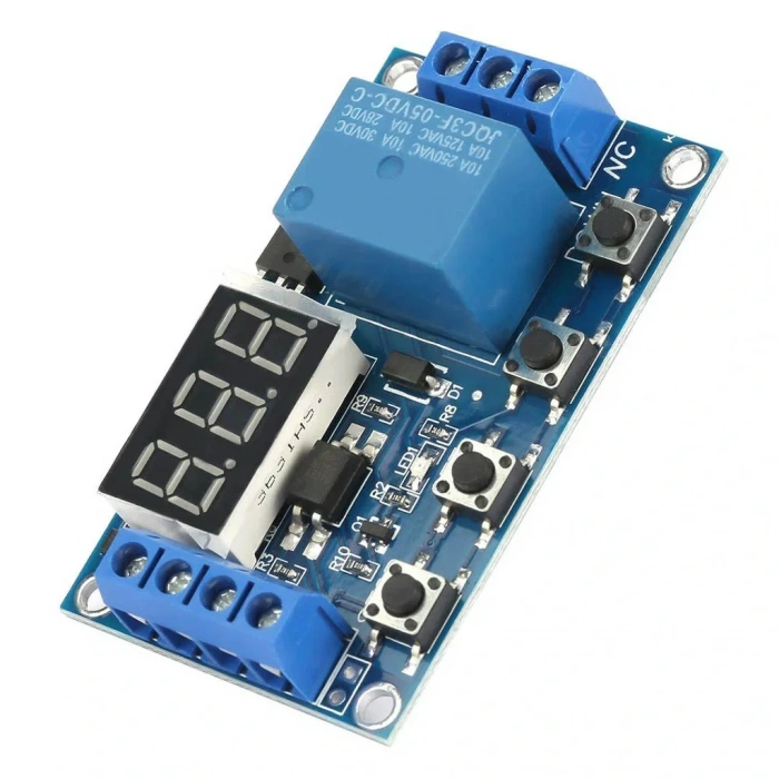 6-30V Zaman Ayarlı Röleli Modül Röle Kartı Micro USB Girişli