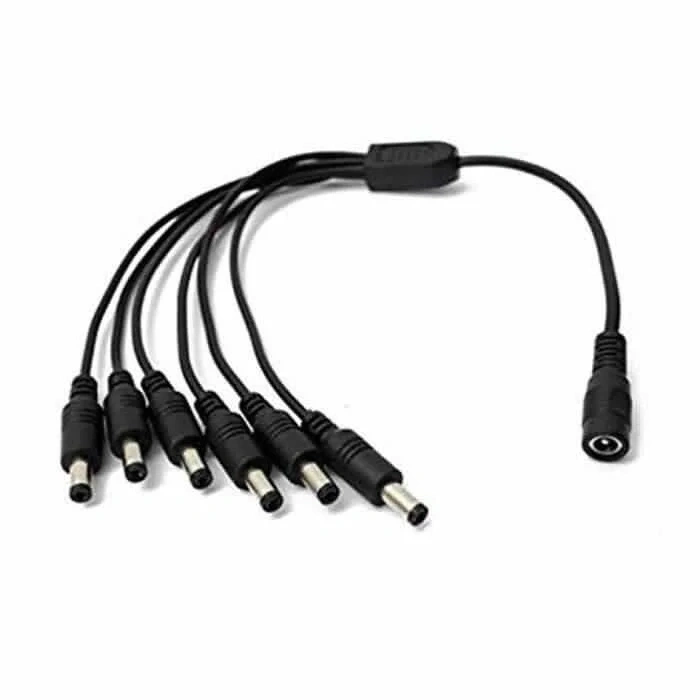 6 Başlı DC Adaptör Çoklayıcı Kablo
