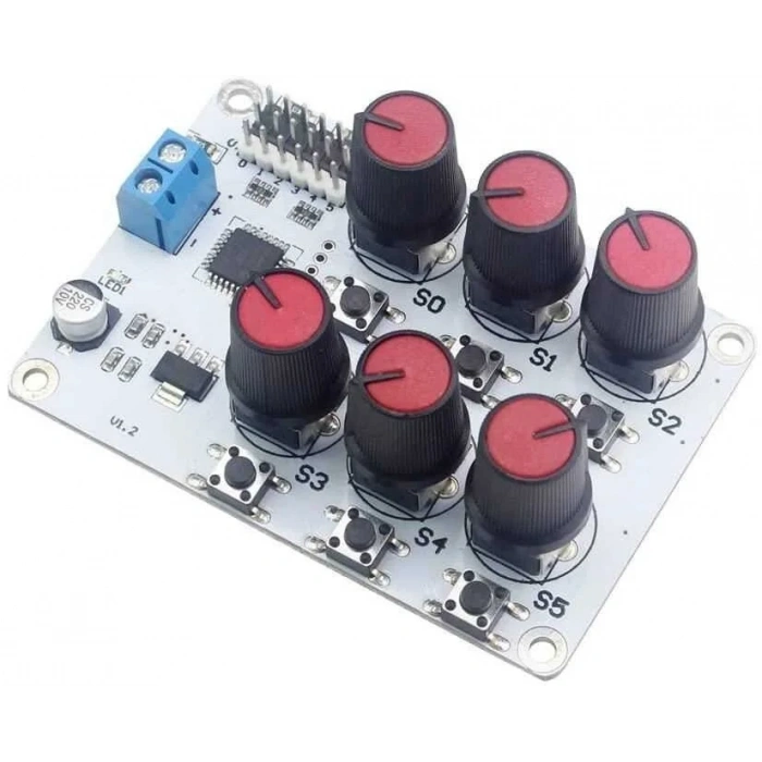 6 Kanal Potansiyometreli Servo Motor Kontrol Kartı
