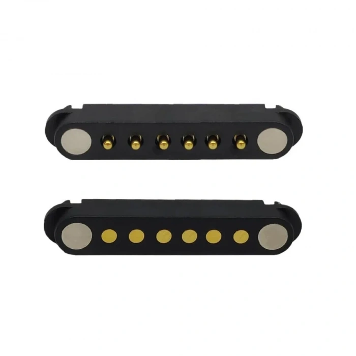 6-Pin 2.54mm Pogo Pin Manyetik Konnektör Takımı