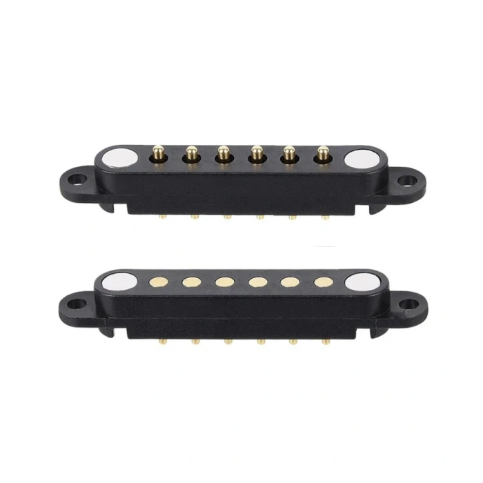 6-Pin 2.54mm Pogo Pin Manyetik Konnektör Takımı - Kulaklı