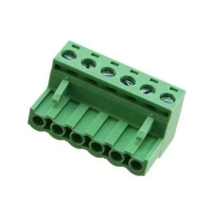 6 Pin 5.08mm Dişi Geçmeli Yeşil Klemens