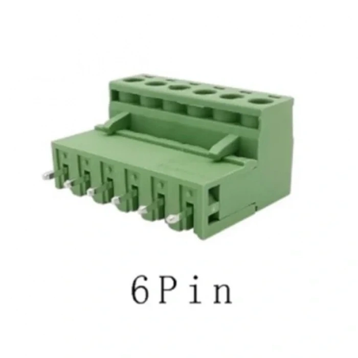 6 Pin 5.08mm Geçmeli 90C Takım Klemens
