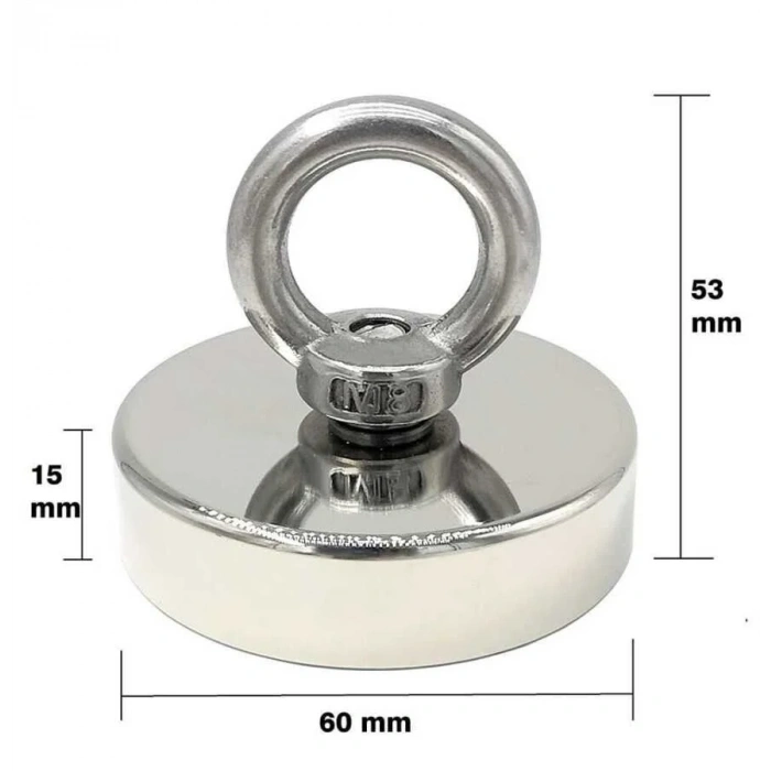 60mm Fishing Magnet - Neodyum Pot Mıknatıs