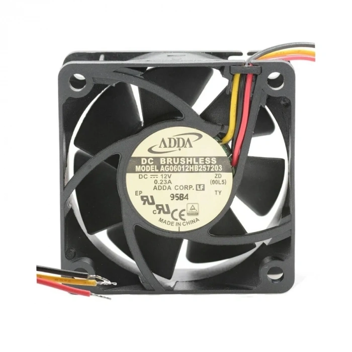 60x60x25mm 12V 0.23A Fan 3 Kablolu