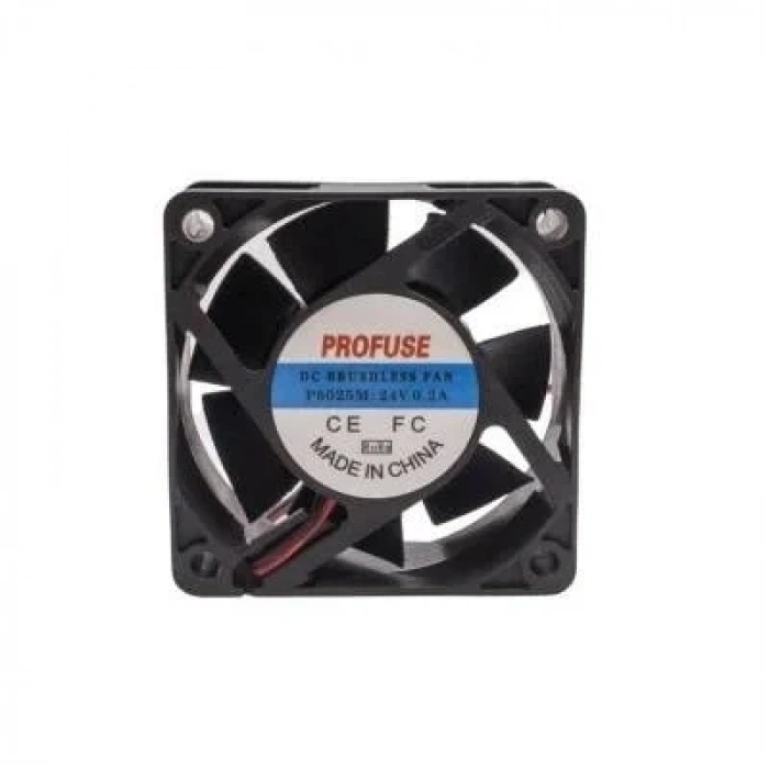 60x60x25mm 24V 0.20A Fan 2 Kablolu