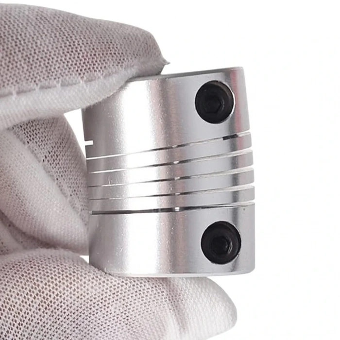 6.35x8mm Esnek Kaplin Alüminyum 3D Yazıcı CNC Uyumlu