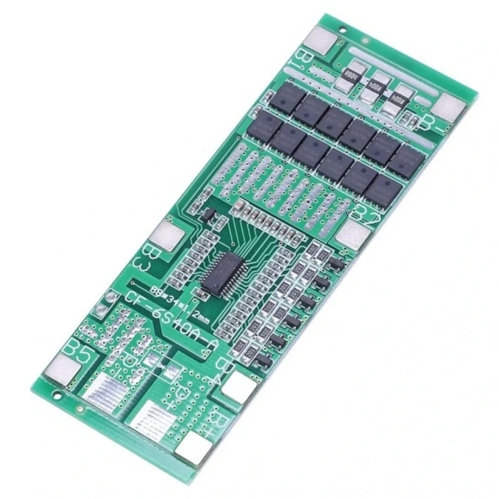 6S 40A BMS 24V 18650 Lityum Pil Şarj Koruma Devresi Balanslı